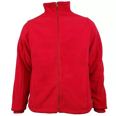 Buy Mens Fleece Quilted Jacket Full Zip Work Wear Warm Casual Thick Men Heavy Duty • 8.99£
