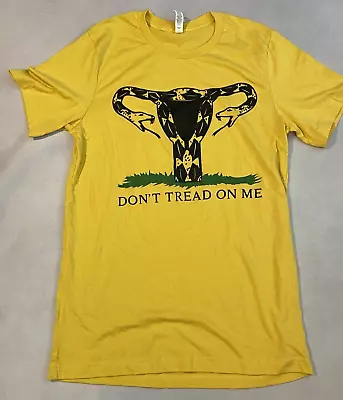Buy DON'T TREAD ON ME Gasden Flag Uterus Women's Rights T Shirt Medium • 23.68£