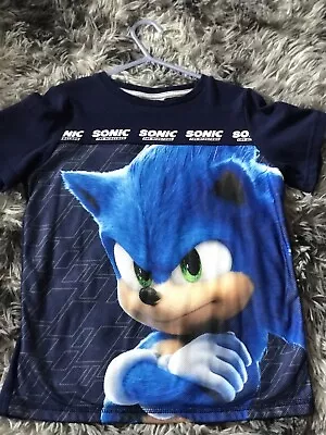 Buy Sonic The Hedgehog T Shirt Age 9/10 Great Condition  • 3£