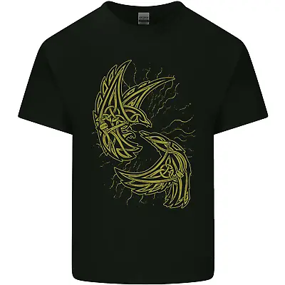 Buy The Viking Raven Symbol Odin Ragnar Tribal Mens Cotton T-Shirt Tee Top • 10.99£