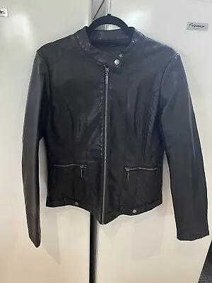 Buy Ladies Faux Leather Jacket Size 14 • 30£