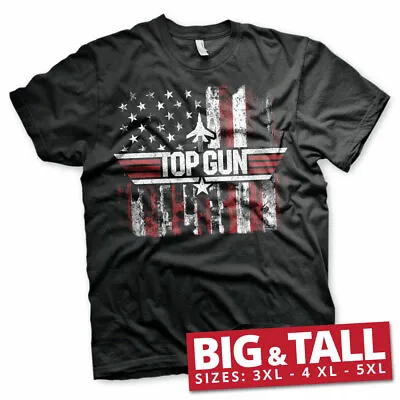 Buy Officially Licensed Top Gun - America BIG & TALL 3XL, 4XL, 5XL Men's T-Shirt • 22.98£