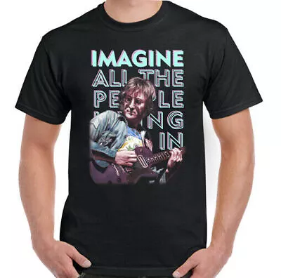 Buy JOHN LENNON T-SHIRT, Imagine Guitar Peace Hippie Psychedelic Tee Top • 12.99£