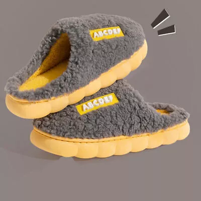 Buy Womens Slippers Slider Ladies Warm Fur Lined Winter Warm Mules Shoes House Size • 8.16£