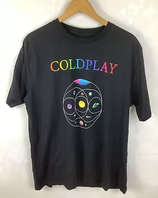 Buy Coldplay Music Of The Spheres 2023 Tour Black T Shirt Siz 2XL • 10£
