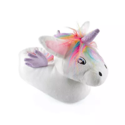Buy New! Official Girls Rainbow Unicorn Slippers • 9.99£