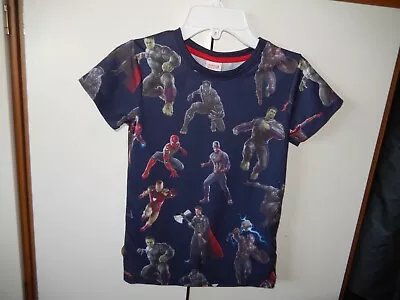 Buy Boy's Marvel Superheroes T Shirt Age 8 Years • 1.99£