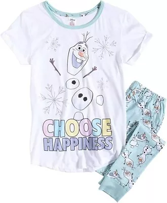 Buy Official Disney Women's Pyjama's Olaf Choose Happiness 100% Cotton 16-18 • 11.99£