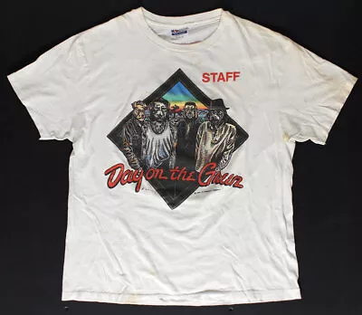 Buy 1987 Day On The Green Staff T-Shirt U2 Pretenders BoDeans Dennis Larkins Sz XL • 192.14£