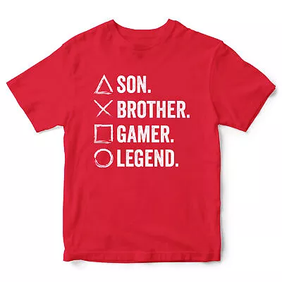Buy Gaming Boys T Shirt Son Brother Gamer Legend Gifting Kids Computer Games Tee Top • 12.99£