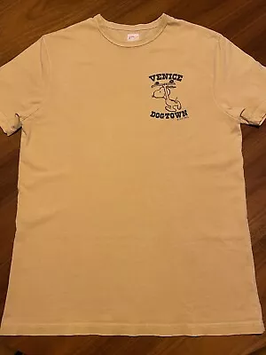 Buy TSPTR Venice Dogtown Snoopy Peanuts T Shirt Yellow Medium • 5£