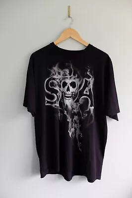 Buy Vintage Son Of Anarchy TV Series Skull Sam Cro 2013 T-shirt  Black 2XL FITS XL • 20£