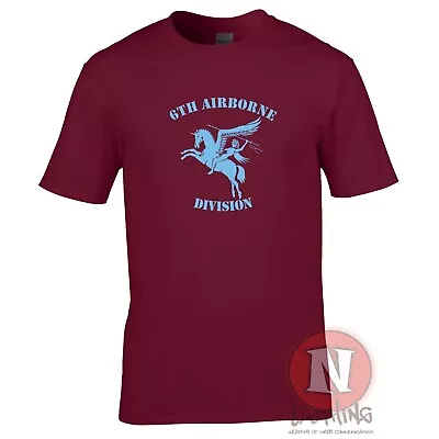 Buy 6th Airborne Division T-shirt Pegasus Bridge D-Day June 6th 1944 WW2 Normandy • 14.99£