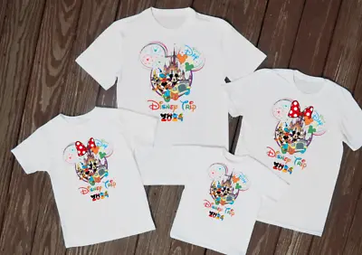 Buy Matching Family T Shirts Disney Trip 2024 White Matching Shirts Reveal Kids UK • 10.49£