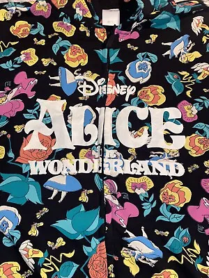 Buy Disney  Alice  In Wonderland Over Print Full Hoodie SZ 2XL Pre-Owned Women’s • 47.35£