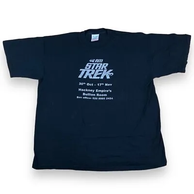 Buy Vintage Star Trek T Shirt Extra Large Black Screenstars Oversized TV Movie Tee • 22.50£