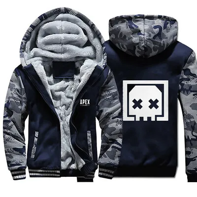 Buy Apex Legends Death Box Logo Warm Winter Fleece Hoodie Jacket Zip Sweatershirt • 45.29£