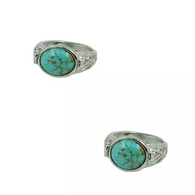Buy Mens Womens Ring Vintage Native American Hot Cool Jewelry With Blue Turquoise • 4.40£