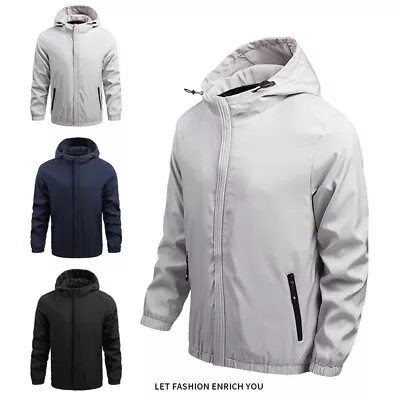 Buy New Men Comfort Soft Quick Drying Thin Jacket Shell Windproof Ski Suit Outdoor • 10.25£