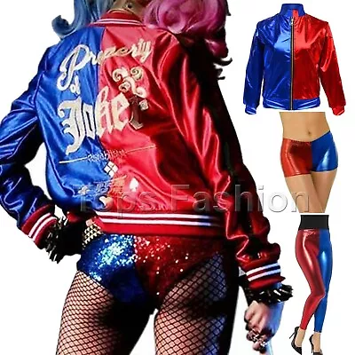 Buy NEW Halloween Suicide Squad Harley Quinn Costume Jacket Tshirt Long Pants Gift • 21.92£