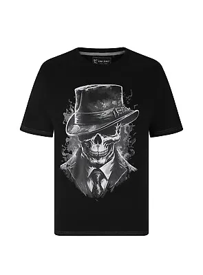 Buy KAM Skull T-shirt Graphic Short Sleeve Crew Neck Mens Plus Size 5734 2XL • 21.99£