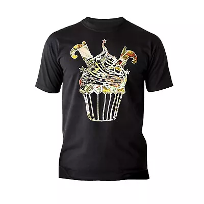 Buy Halloween Horror Cupcake Witch Boots Tarot Cards Stencil Art Men's T-Shirt • 24.99£