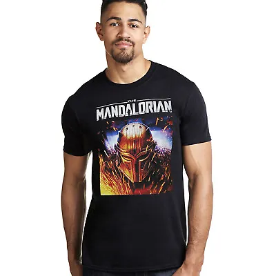 Buy Official Star Wars Mens Mandalorian Warrior T-shirt Black S - XXL • 13.99£