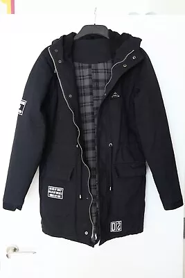 Buy Disturbia Hooded Parka Jacket, Padded, Black, Size M, Used, Excellent. Alt / Emo • 14.99£