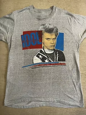 Buy Billy Idol Vintage T-Shirt, 1984. Have Fun Avoid The Dull And Ignorant • 42.63£