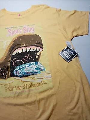 Buy Star Wars The Empire Strikes Back Space Slug Disney Parks T Shirt Yellow 2XL  • 27.95£