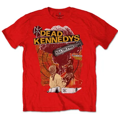 Buy Official Dead Kennedys T Shirt Kill The Poor Red Classic Punk Rock Tee New • 8.99£