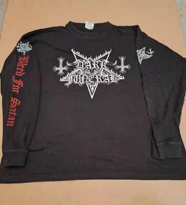 Buy #35 DARK FUNERAL Bleed For Satan Tour 98 L Long Sleeve Shirt Marduk Darkthrone • 125.70£