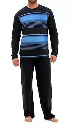 Buy Mens Pyjamas Sets PJ's Nightwear Loungewear Long Sleeve Cotton Set Sizes S-4XL • 17.95£