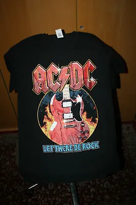 Buy AC/DC - Let Rock T Shirt M NEW Iron Maiden Metallica Black Sabbath Motörhead • 20£