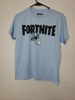 Buy New With Tags Fortnite Boys Shirt XL Blue Black Graphic Game Video PC Player • 11.44£