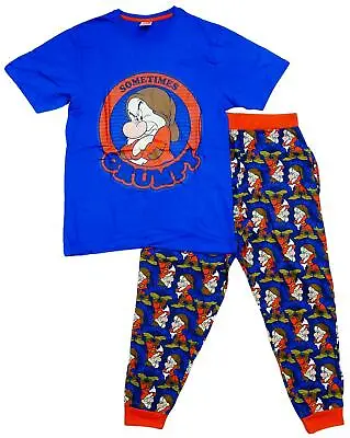 Buy Mens Pyjamas Disney Pjs Mr Sometimes Grumpy T-Shirt Top Pajamas S M L XL • 17.99£