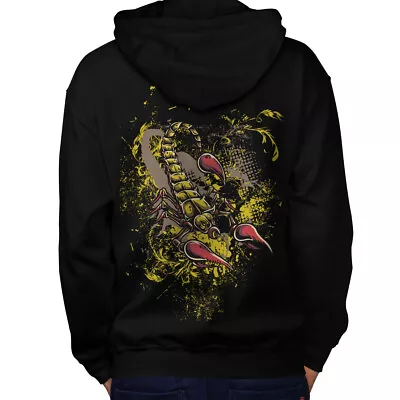 Buy Wellcoda Scorpion Art Wild Mens Hoodie, Insect Design On The Jumpers Back • 25.99£