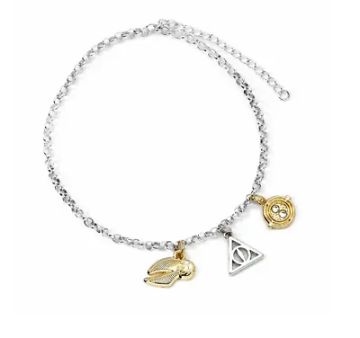 Buy NEW Official Harry Potter Jewellery Charm Bracelet With 3 Charms • 6.99£