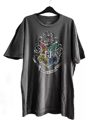 Buy Harry Potter T Shirt. 2XL. Grey. Hogwarts Coat Of Arms. Universal Studios Tour. • 4.50£