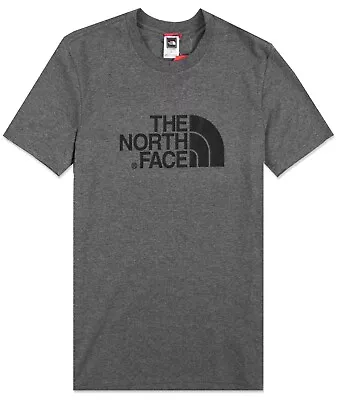 Buy Men’s Tnf North Face Grey Easy Face Cotton Jersey Short Sleeve Tshirt Top Small • 9.99£