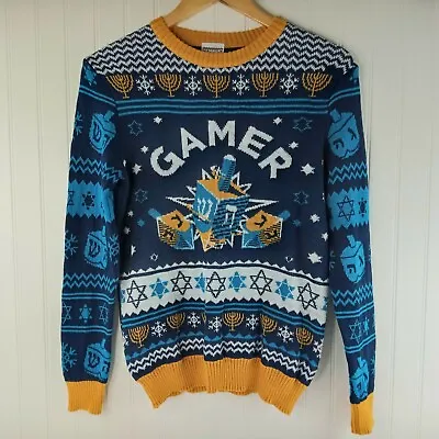 Buy Boys Hanukkah Gamer Sweater By Well Worn Holiday Sweater NEW • 15.71£