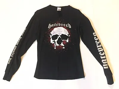 Buy Full Band Autographed Hatebreed Skull Long Sleeve T Shirt Size S Doom Awaits You • 48.65£