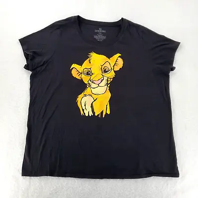Buy Torrid Disney Shirt 4 26 4X Black 100% Cotton Tee The Lion King Baby Simba Face • 21.94£