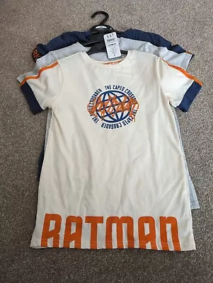 Buy Boys 3 Pack Of Batman T Shirts Aged 8-9 BNWT • 5.99£