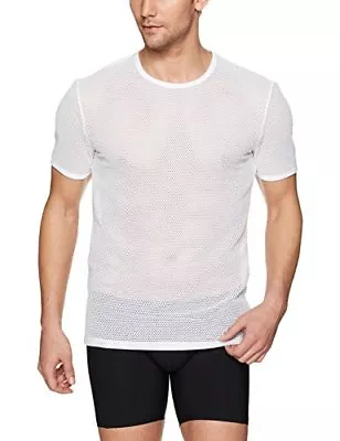 Buy Calvin Klein Body Mesh Ltd Edition Crew Slim T Shirt. White, Extra Large Xl, New • 24£