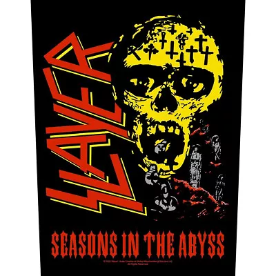 Buy Slayer - Seasons In The Abyss Backpatch Rückenaufnäher - Official Merch • 12.87£