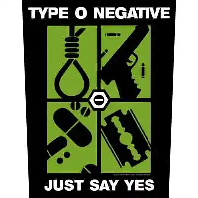 Buy TYPE O NEGATIVE Just Say Yes 2022 GIANT BACK PATCH 36 X 29 Cms OFFICIAL MERCH • 9.95£