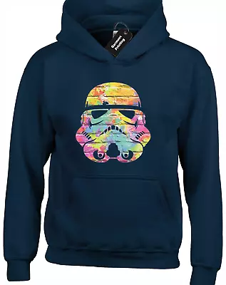 Buy Stormtrooper Helmet Wall Hoody Hoodie Funny Star Jedi Wars Retro Yoda (colour) • 16.99£
