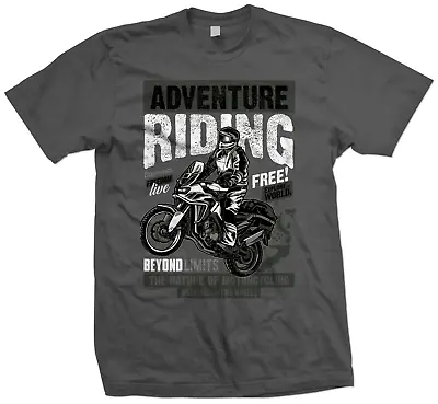 Buy Adventure Biker T Shirt, Motorcycle Touring T Shirt, Adventure Motorcycling Tee • 10.99£