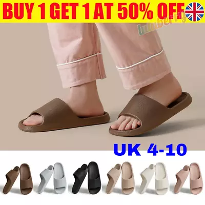Buy Womens Mens Ultra Soft Summer Slip On Mule Slides Sliders Sandals.Bath Slippers • 4.96£